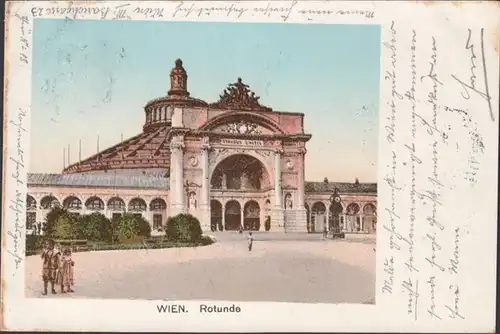 Wien, Rotunde, gelaufen 1902