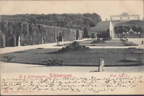 Belle Brunn, jardin du château, couru 1900