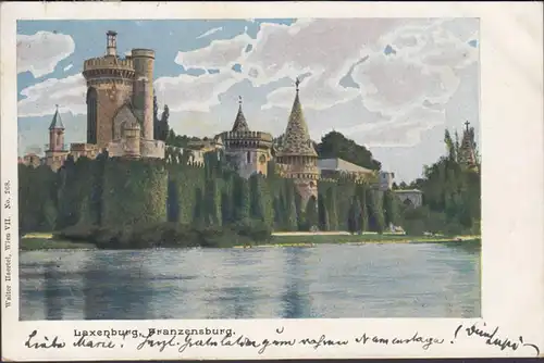 Laxenburg, Franzensburg, gelaufen 1901