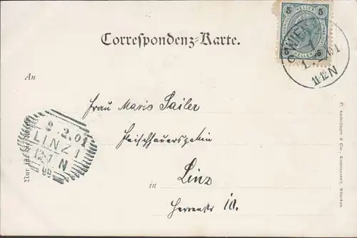 Laxenburg, Franzensburg, gelaufen 1901