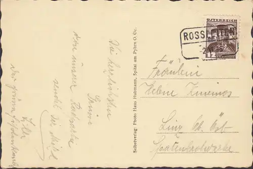 AK Uferstimmung am Gleinkersee, Stempel Rossleitten, gelaufen 1936