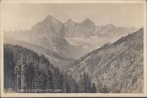 Dachstein vom Mandling, gelaufen 1921