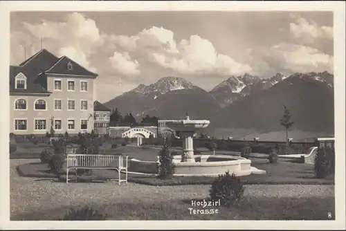 Hochzirl, Sanatorium, Terrasse, ungelaufen