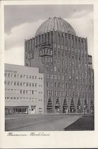 Hannover, Hochhaus, gelaufen 1951