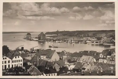 Flensburg, vue du Dubourg, couru en 1954