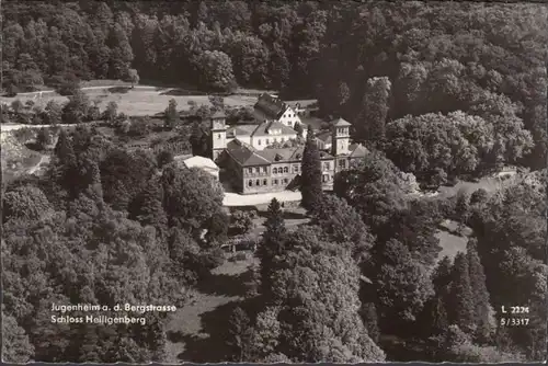 Jugendheim, Schloss Heiligenberg, Fliegeraufnahme, ungelaufen