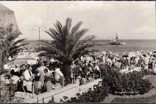 Grömitz, Restaurant, Terrasse, gelaufen 1960