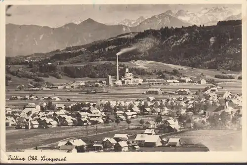Reiting, Stadtansicht mit Industriegebiet, gelaufen 1956