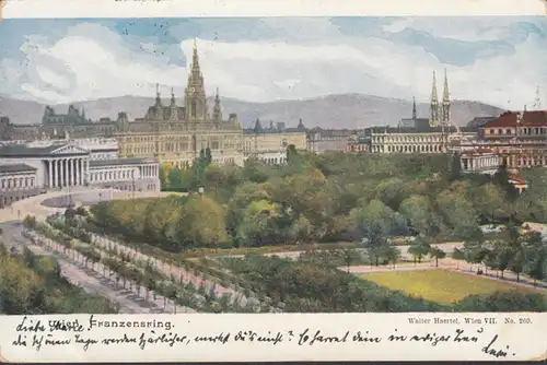 Wien, Franzensring, gelaufen 1901