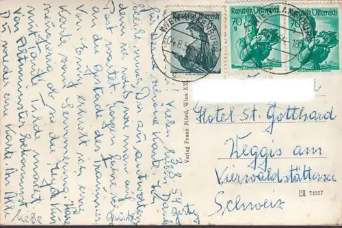 Wien, Laxenburg, Franzensburg, gelaufen 1954