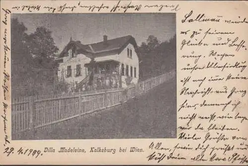 Vienne, Kalksburg, Villa Madeleine, couru en 1899