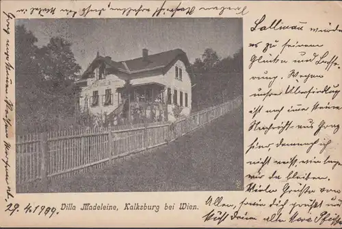 Wien, Kalksburg, Villa Madeleine, gelaufen 1899