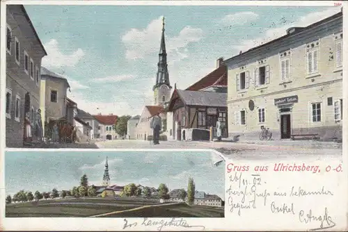 Gruss aus Ulrichsberg, gelaufen 1902