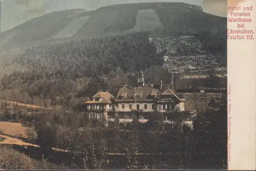 Edenkoben, Hotel und Pension Waldhaus, gelaufen 1907