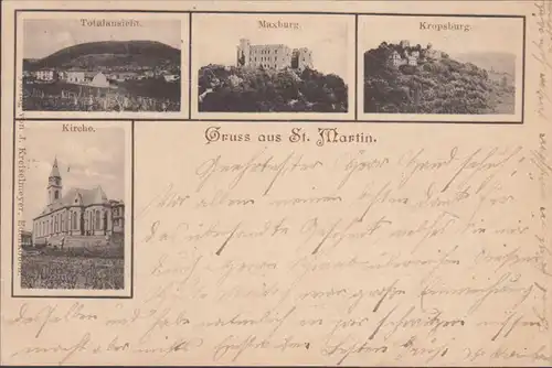 Gracieux de Saint Martin, Maxburg, Kropsburg, église, couru 1899