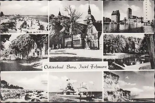 Burg auf Fehmarn, Mehrbild, gelaufen 1959