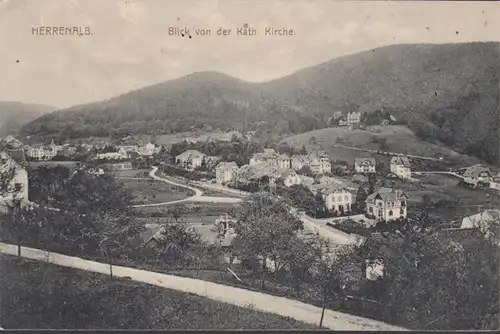 Bad Herrenalb, Blick von der Kirche, gelaufen 1913