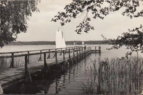 Bad Saarow, Bootsanlegestelle, gelaufen 1962