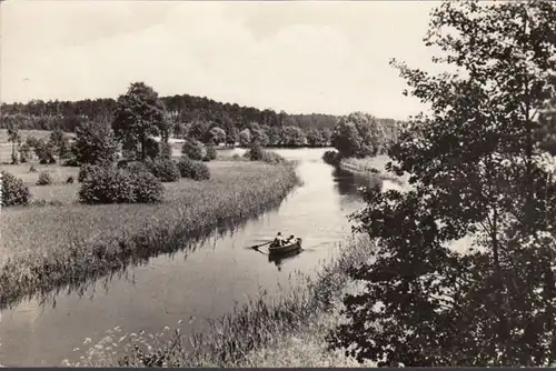 Zechlinerhütte, Blick auf den Bikowkanal, gelaufen 1968