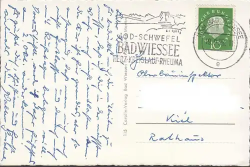 Bad Wiessee, Strandpromenade, gelaufen 1959