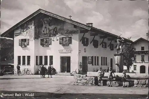 Reit im Winkl, Postamt, gelaufen 1955