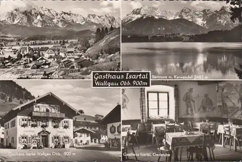 Wallgau, Gasthof Isartal, ungelaufen