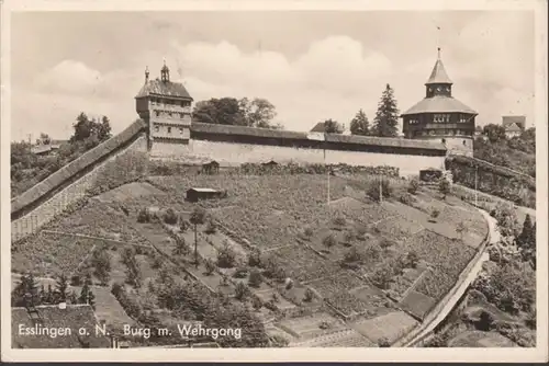 Esslingen, château avec passage de fortune, couru en 1954