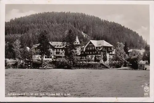 Titisee, Schwarzwald Hotel am See, gelaufen 1950