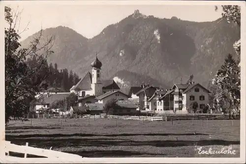 Eschenlohe, Stadtansicht, gelaufen 1951