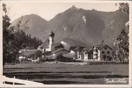 Eschenlohe, vue de la ville, couru en 1951