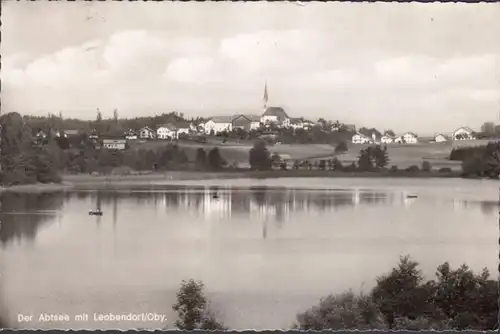 Der Abtsee mit Leobendorf, gelaufen 1962