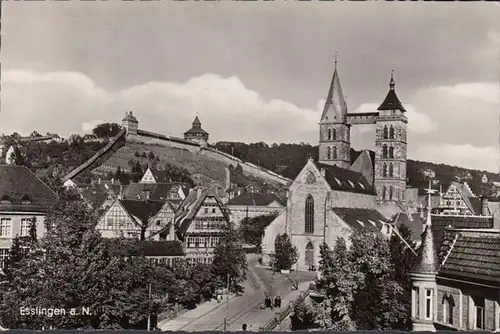 Esslingen, Burg mit Wehrgang, gelaufen 1969