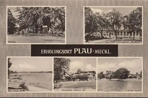 Plau, Milchbar, Erholungsheim, Kinderheim, ungelaufen