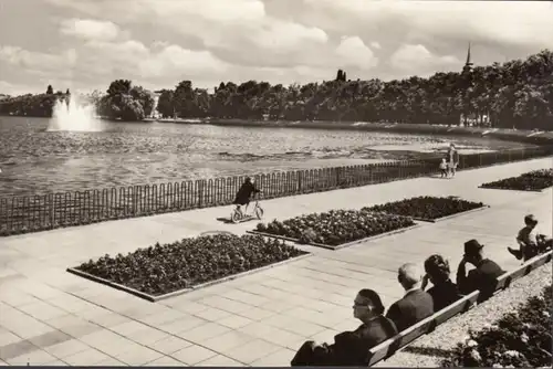 Schwerin, Am Pfaffenteich, gelaufen 1975