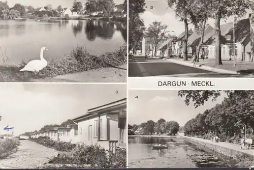 Dargun, Klostersee, Schloßstrasse, Feriensiedlung, Promenade, gelaufen 1987