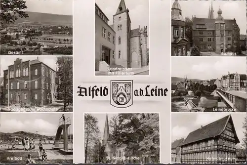 Alfeld, Université, Office du conseil régional, piscine extérieure, église, couru en 1957