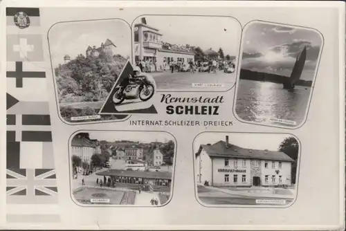 Schleiz, Schloss, Neumarkt, Kreiskulturhaus, gelaufen