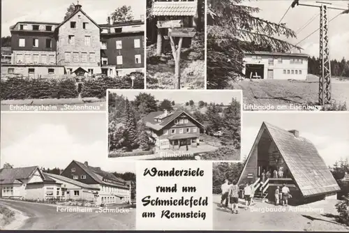 Schmiedefeld am Rennsteig, Stutenhaus, Ferienheim, Liftbaude, gelaufen 1980