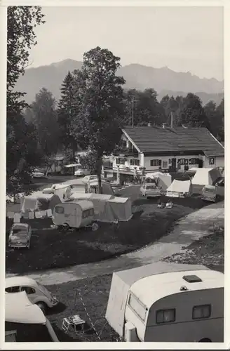 Arzbach, Campingplatz, Wohnwagen, Zelte, gelaufen 1968
