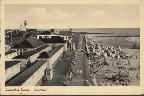 Borkum, plage sud, couru en 1951