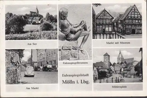 Mölln, marché et musée, Mühlenplatz, Au marché, couru 1957