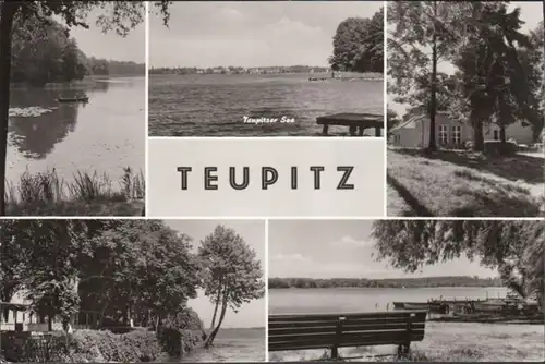 Teupitz, Teupitzer See, Mehrbild, gelaufen 1982