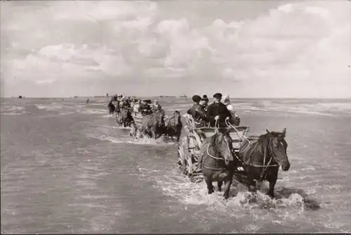 Cuxaven, Wagenfahrt durch den Priel, gelaufen 1964