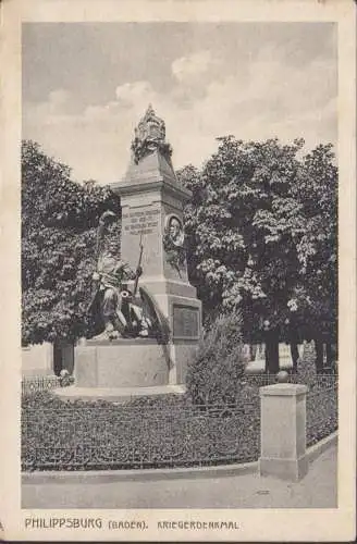 Philippsburg, Kriegerdenkmal, gelaufen