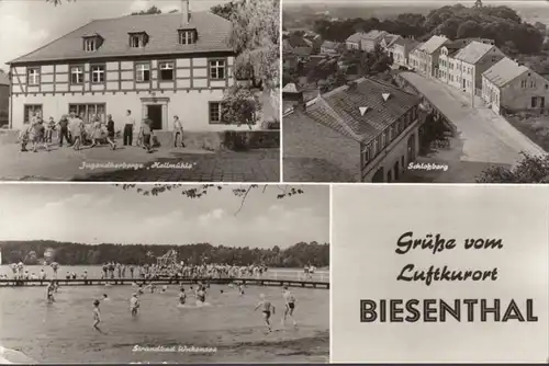 Biesenthal, Jugendherberge, Schlossberg, Strandbad, gelaufen 1978