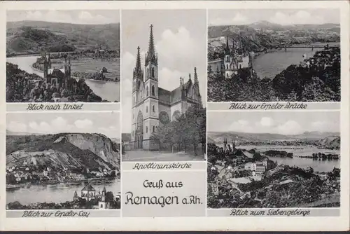 Gruss aus Remagen, Mehrbild, gelaufen 194?