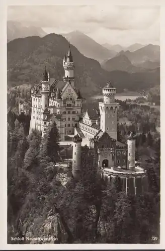 Füssen, Schloss Neuschwanstein, ungelaufen