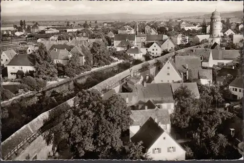 Nördlingen, Stadtansicht, gelaufen