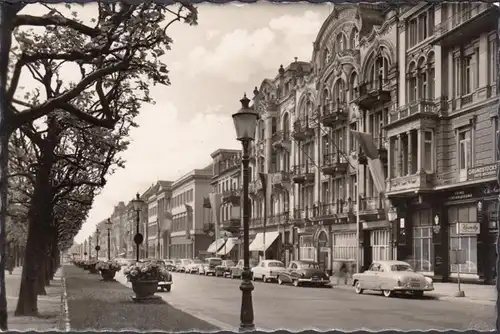 Wiesbaden, Wilhelmstrasse, Kurowsky Herren Mäntel, gelaufen 1955