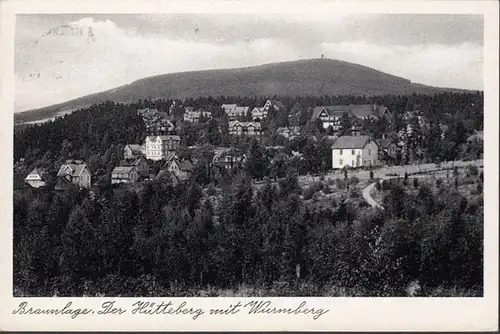 Braunlage, Der Hüttenberg mit Wurmberg, gelaufen 1958